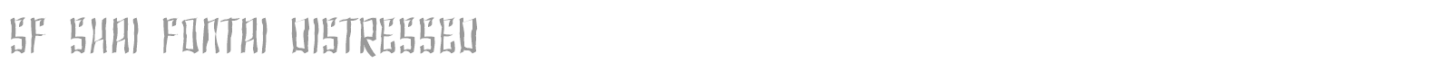 SF Shaiai font preview